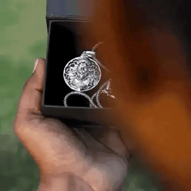 Hanuman Ji Pendant Silver Chain